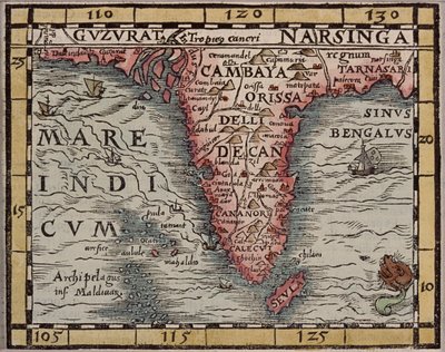 Mapa de India de Unknown